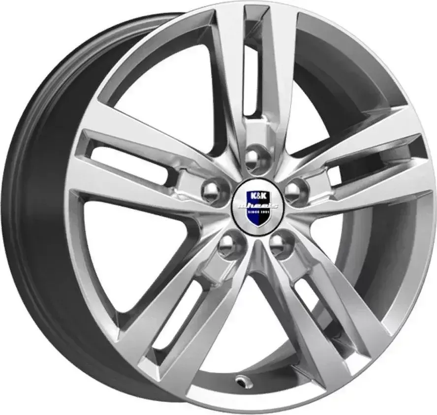 Диск автомобильный КиК Rassvet 6.5X16/5X105 ET38 D56.6 сильвер-SK