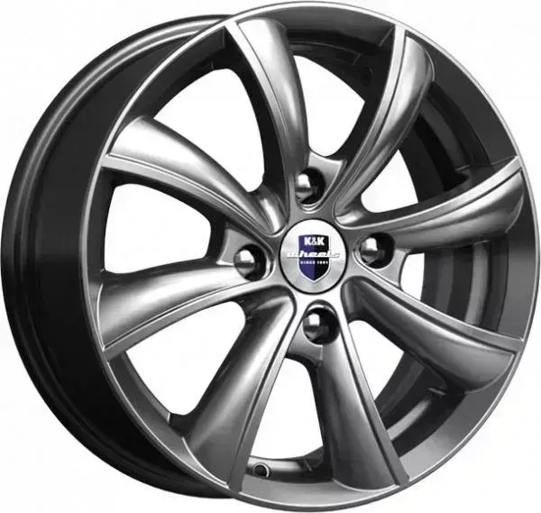 Диск автомобильный КиК БРИЗ Бриз 6X15/4X108 ET45 D67.1 дарк-платинум