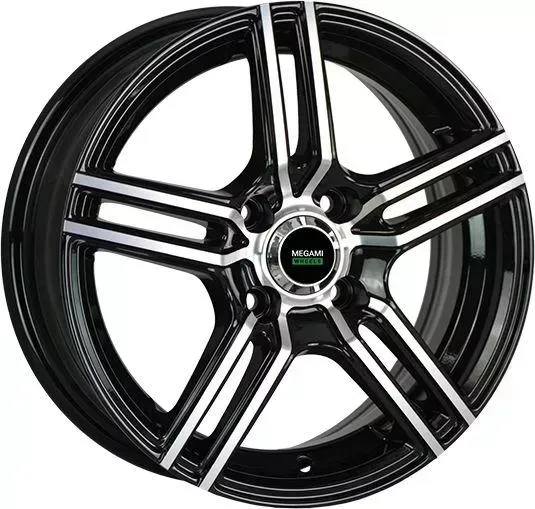 Диск автомобильный РаспродажаУценка MGM-1 MEGAMI 6X15/5X100 ET38 D57.1 BKF*(Дефект ЛКП)