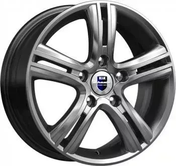 Диск автомобильный КиК Борелли 6X15/5X100 ET45 D67.1 дарк-платинум