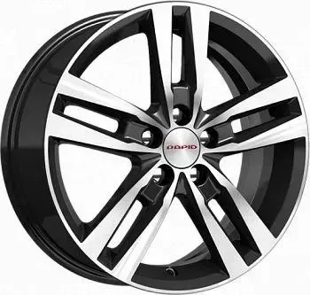 Диск автомобильный КиК Rassvet 6.5X16/5X114.3 ET45 D66.1 алмаз-черный-SK