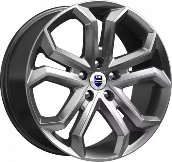 Диск автомобильный КиК Пандора 8.5X19/5X130 ET45 D71.6 дарк-платинум