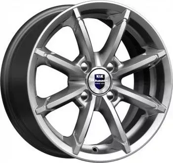Диск автомобильный КиК Sportline 6X14/4X100 ET40 D67.1 дарк-платинум