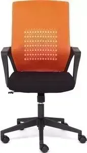 Кресло офисное TetChair Galant ткань оранжевый/черный