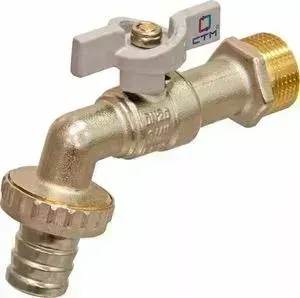 Кран СТМ шаровый Стандарт 1/2 водоразборный, бабочка (CWBB0012)