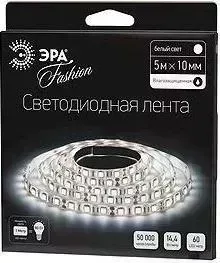 Светодиодная влагозащищенная лента ЭРА LS5050-60LED-IP65-W-5m