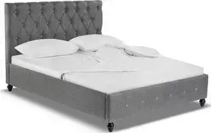 Кровать Woodville двуспальная Relax 160х200 dark grey
