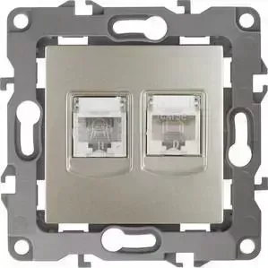 Розетка комбинированная RJ45+RJ11 ЭРА 12-3109-04