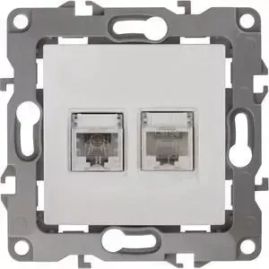Розетка комбинированная RJ45+RJ11 ЭРА 12-3109-01
