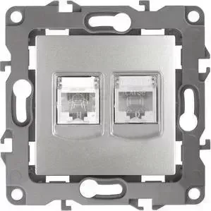 Розетка комбинированная RJ45+RJ11 ЭРА 12-3109-03