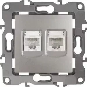 Розетка комбинированная RJ45+RJ11 ЭРА 12-3109-15