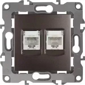 Розетка комбинированная RJ45+RJ11 ЭРА 12-3109-13