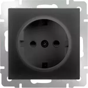 Розетка Werkel WL08-10-01 безвинтовой зажим черная