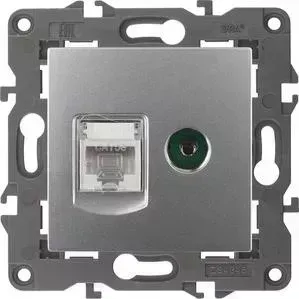 Розетка комбинированная RJ45+TV ЭРА 14-3110-03