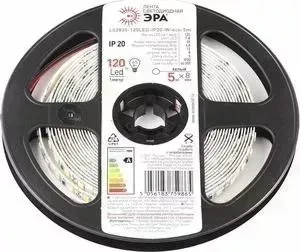 Светодиодная лента ЭРА LS2835-120LED-IP20-W-eco-5m Б0035595