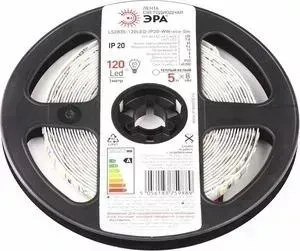 Светодиодная лента ЭРА LS2835-120LED-IP20-WW-eco-5m Б0035596