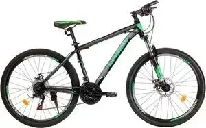 Велосипед Nameless 26" J6700D, черный мат/зеленый, 17" (2019)