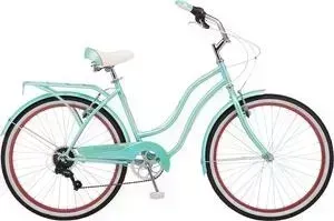 Велосипед Schwinn Miramar Women (2019), 7 скоростей, колёса 26, цвет голубой