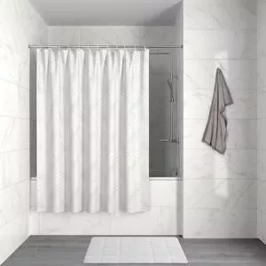 Штора для ванной IDDIS Decor 180x180, белая (D04P118i11)