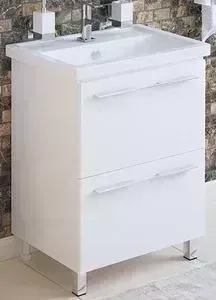 Тумба с раковиной Corozo с Мирэль 60 белая (SD-00000358, 4640021060773)