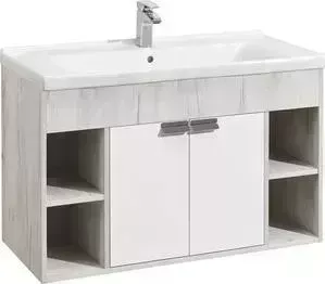 Тумба с раковиной АКВАТОН с Флай 100 дуб крафт (1A237501FAX10, 1WH302249)