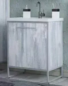 Тумба с раковиной Corozo с Айрон 60 серая/арт (SD-00000308, 4640021060773)