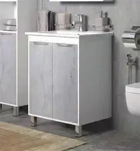 Тумба с раковиной Corozo с Чикаго 75 бетон (SD-00000363, 4640021062210)