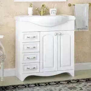 Тумба с раковиной Corozo с Классика 80 белая (SD-00000351, 4620008198941)