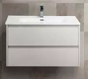 Тумба с раковиной BELBANGO с Kraft 80, Pietra Bianca (KRAFT-800-2C-SO-PB, BB800ETL)