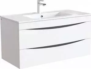 Тумба с раковиной IDDIS с Cloud 100 белый (CLO10W1i95K, 0131000i28)