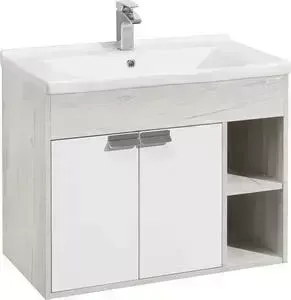 Тумба с раковиной АКВАТОН с Флай 80 дуб крафт (1A237401FAX10, 1WH302251)