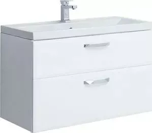 Тумба с раковиной Sanstar с Cristal 100 белая (84.1-1.5.1., 4640021065204)
