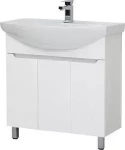 Тумба с раковиной Sanstar с Лайн 80 белая (133.1-1.5.1., 1WH501524)