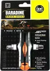 Колодки BARADINE ABS-01VC, МТВ, 72 мм, картриджные, черно-оранжевые