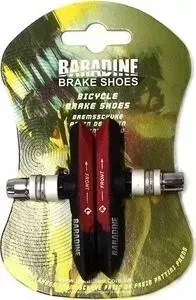Колодки BARADINE 959V, МТВ, 72 мм, черно-красные