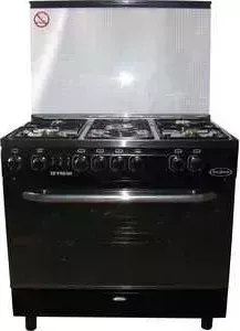 Плита газовая Fresh 90x60 New Jumbo black st.st. Top