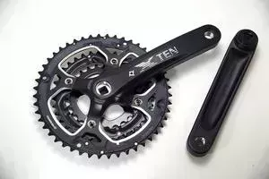 Шатуны PROWHEEL система TEN-751 [48-36T]AL-6061-T6, CHAINLINE:50, BCD:104, под квадрат 113, черный