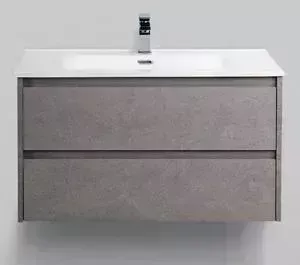 Тумба с раковиной BELBANGO с Kraft 90, Pietra Grigio (KRAFT-900-2C-SO-PG, BB900ETL)