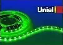 Светодиодная лента UNIEL ULS-5050-60LED/m-10mm-IP33-DC12V-14,4W/m-5M-GREEN