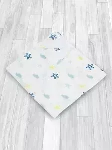 Муслиновая пеленка AmaroBaby Rainbow Море 125х115