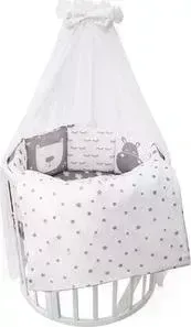 Комплект в кроватку Сдобина в универсальный 17 пр BABY BOO GRAY поплин 100&#037; хлопок 1393
