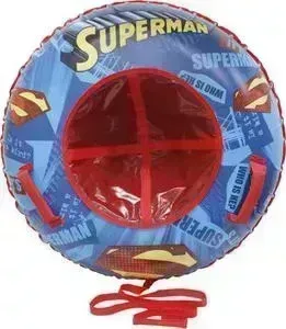 Ватрушка надувная 1TOY Тюбинг WB SUPERMAN 100 см с буксировочным тросом
