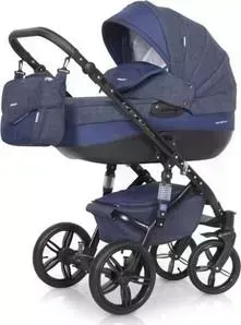 Коляска Riko BRUNO NATURAL 01 Denim синий