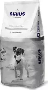 Сухой корм SIRIUS Platinum Hypoallergenic индейка с овощами для взрослых собак малых пород 8кг