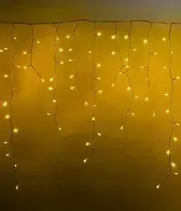 Светодиодная бахрома Light 4,8x0,9м, прозр. пр., желтый