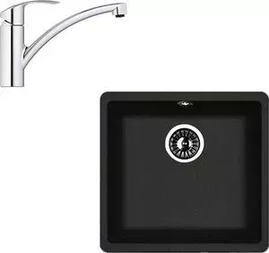 Мойка кухонная и смеситель FLORENTINA и смеситель Вега 400 Grohe Eurosmart (22.315.C0400.102, 33281002)