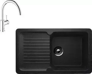 Мойка кухонная и смеситель ULGRAN и смеситель U-506 Grohe BauClassic (U-506-308, 31234000)