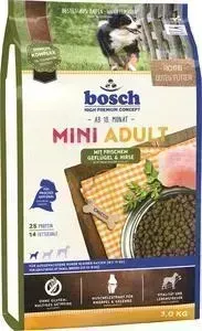 Сухой корм BOSCH Mini Adult Poultry Millet с птицей и просом для собак мелких пород 3кг