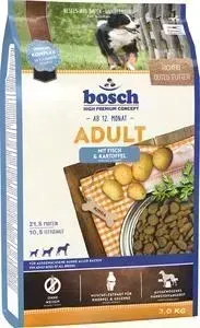 Сухой корм BOSCH Adult Fish Potato с рыбой и картофелем для собак всех пород 3кг