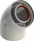 Колено ROYAL Thermo d60/100L MF 45 град